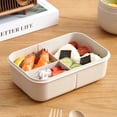 thumbnail image 4 of Boîte à Lunch Hermétique de Style Japonais, en Acier Inoxydable, 3 Compartiments, Étanche, pour Bureau, Étudiant Adulte, Design Compact, Boîte à Bento, Récipiendaire de Préparation des Repas, 4 of 9