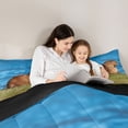 thumbnail image 4 of Erosebridal Cute Capybara 7pcs Bedding Comforter Set,Brown Mouse Rodent Animal Queen Bedding Sets For Capybara Lovers ,Reversible Black, 4 of 7