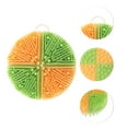 thumbnail image 3 of Unique Bargains 1 Pc Round Double-sided Bath Brush Shower Brush Yellow Green, 3 of 6