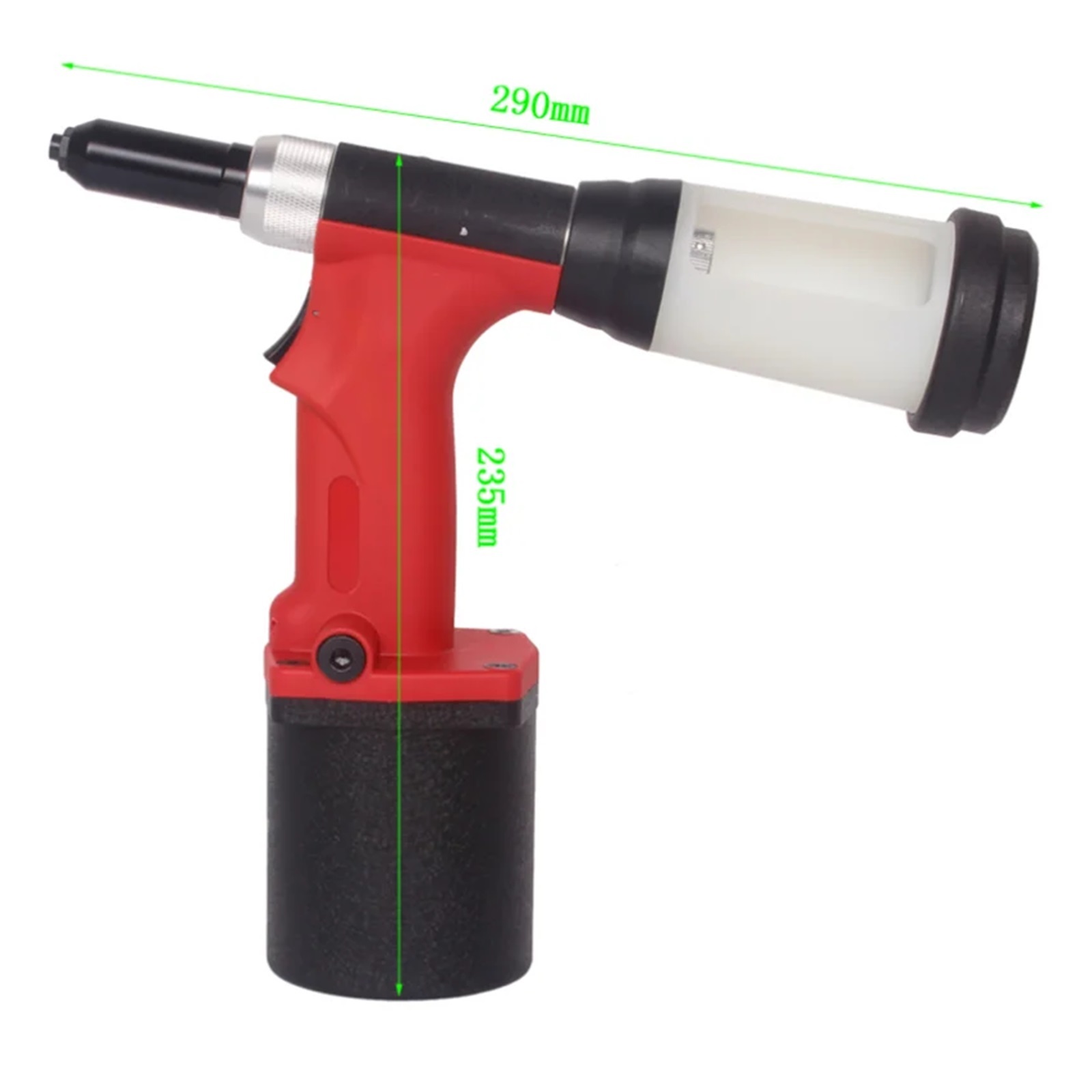 S30 Pneumatic Blind Riveter Air Rivet Guns Industrial Level Vacuum 2.4-4.8mm Red Color
