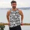 thumbnail image 6 of Lsque Tropical Leaves Pattern Mens Tank Tops Muscle Athletic Quick Dry Sleeveless Workout Fitness T Shirts Beach Tank Top, Loose-fit Sleeveless Shirt for Men-4X-Large, 6 of 7
