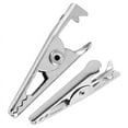 thumbnail image 4 of 100PCS 1.06IN / 27mm Mini Metal Alligator Clips, Clamps Silver Tone Plated Test Line Spring Clamps., 4 of 6
