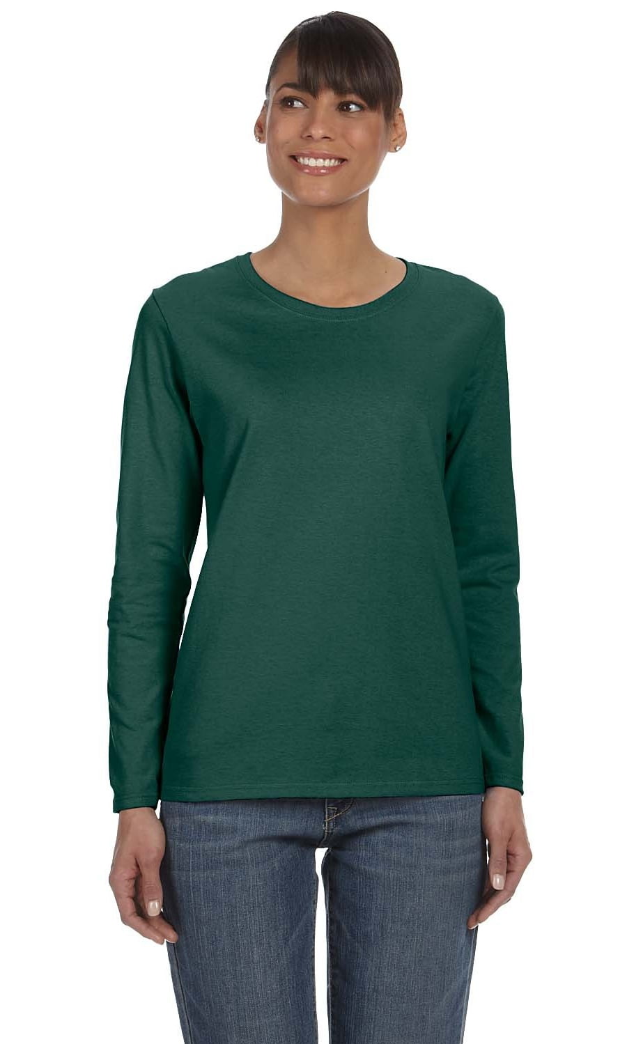 Womens green long sleeve t shirt Clearance