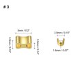 thumbnail image 2 of Unique Bargains Gold Tone Zipper Slider Retainers, #3 Top Stoppers & Bottom Stops (30 Sets), 2 of 6