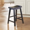thumbnail image 5 of Pemberly Row 23.5" Contemporary Solid Wood Counter Stool in Black (Set of 2), 5 of 6