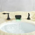 thumbnail image 4 of Senlesen LED Bathroom Basin Sink Faucet Matte Black Waterfall Basin Mixer Tap, 4 of 10