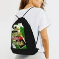 thumbnail image 6 of XMXT Waterproof Gym Bag, Eat Sleep Game Repeat Retro Print Drawstring Backpack for Men, s Black, 6 of 8