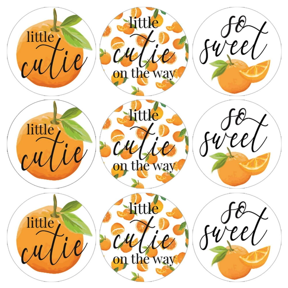 orange-little-cutie-baby-shower-party-favor-stickers-180-count-distinctivs-walmart