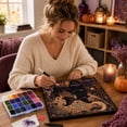 thumbnail image 7 of Halloween Two Witches 3D Pearl Diamond Painting Kit, DIY Special Shape Crystal Diamond Art Set for Adults, Gothic Witch Canvas Wall Decor for Holiday Gift 25x25cm, 7 of 7