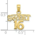 thumbnail image 3 of 10K SWEET 16 Pendant Yellow Gold Material Feminine Heirloom Modern Designed for those who cherish timeless beauty, 3 of 3