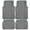All Gray, variant on CAR GRAND Heavy Duty Rubber Car Floor Mats, Deep Dish Car Mats All Weather, Universal Trim-to Fit Automotive Floor Mats for Car SUV Truck Van, Durable Floor Liners waterproof anti-slip Black Red