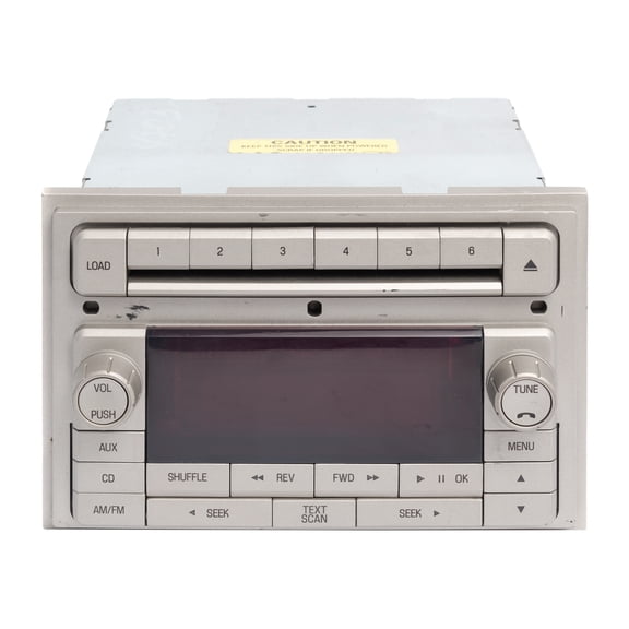 Restored 2009 Lincoln MKZ AM FM Radio Receiver 6 Disc CD MP3 Player Part ID 9H6118C815AA (Refurbished)