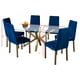 thumbnail image 2 of Comedor MOBILKRAFT Nápoles 6 Sillas Tubular Cuadrado Cubierta de Cristal, 2 of 2
