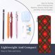 thumbnail image 3 of Easygdp Christmas Plaid Flower para Estuche de Lápices Cilíndrico de Cuero con Cremallera, Organizador de Lápices de Cuero para Escuela, Oficina y Viajes, 3 of 6