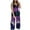 Purple, variant on Zpanxa Women's Printed Sleeveless Jumpsuit Romper Wide Leg Pajamas with Pockets Comfortable Loose Fit Long Pants for Casual Lounge Wear and Home Relaxation Orange XL