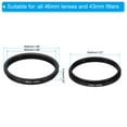 thumbnail image 2 of Uxcell 46mm-43mm Metal Step Down Ring, Camera Lens Filter Adapter Ring for Camera Lenses Hood, Black, 2 of 5
