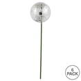 thumbnail image 5 of Vickerman 18" x 4" Silver Mercury Finish Ball Ornament Christmas Pick, 6 per Bag, 5 of 5