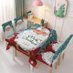 thumbnail image 1 of 2026 Christmas tablecloth chair cover decoration elastic one-piece chair cover absorbent tablecloth, 1 of 2