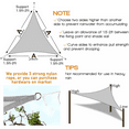 thumbnail image 6 of Sun Shade Sail Triangle 8/12/16FT Canopy Patio Garden Covers Outdoor Awning Pool UV Block Sunshade, 6 of 9