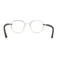 thumbnail image 4 of 90s Retro OG Rapper Luxury Art Deco Rectangle Fashion Glasses Silver Black, 4 of 4