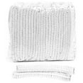 thumbnail image 1 of 50pcs Disposable PE Hair Hat Elastic Cap for Catering Food Kitchen Dining Living Room Shower, 1 of 2