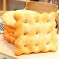 thumbnail image 2 of Woeilo Coussins Décoratifs 3D Doux en Forme de Biscuits Gazeux Simulés, Coussin en Forme de Nourriture Amusante, Coussin de Siège, Déco Maison (Rond) (P001), 2 of 4