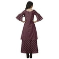 thumbnail image 2 of Moomaya Printed High Low Crop Top Kurti Palazzo Set Ethnic Indian Clothing Set For Womens, 2 of 9