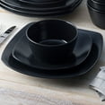 thumbnail image 5 of Noritake Colorscapes BoB Swirl (Black on Black) 16-Piece Square Dinnerware Set, Service for 4, 5 of 7