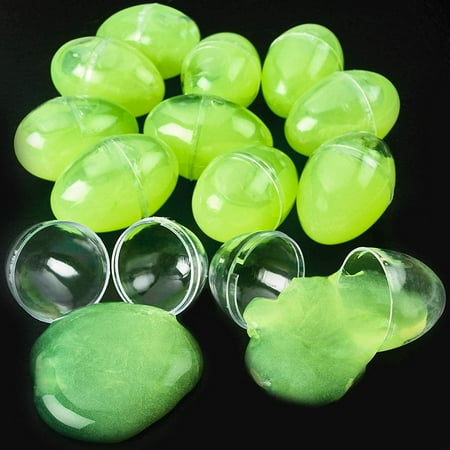 - Easter Glow in the Dark Putty Eggs - 12 Pack Green, Great Toy For Any Child Favor, Gift, Birthday, - By Katzco