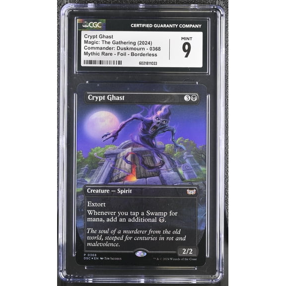 Magic: The Gathering Crypt Ghast Foil Borderless Mythic Rare Mint 9 Commander: Duskmourn 2024 English Card 0368