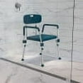 thumbnail image 2 of Flash Furniture HERCULES Series 300 Lb. Capacity Adjustable Navy Bath & Shower Chair with Quick Release Back & Arms, 2 of 17