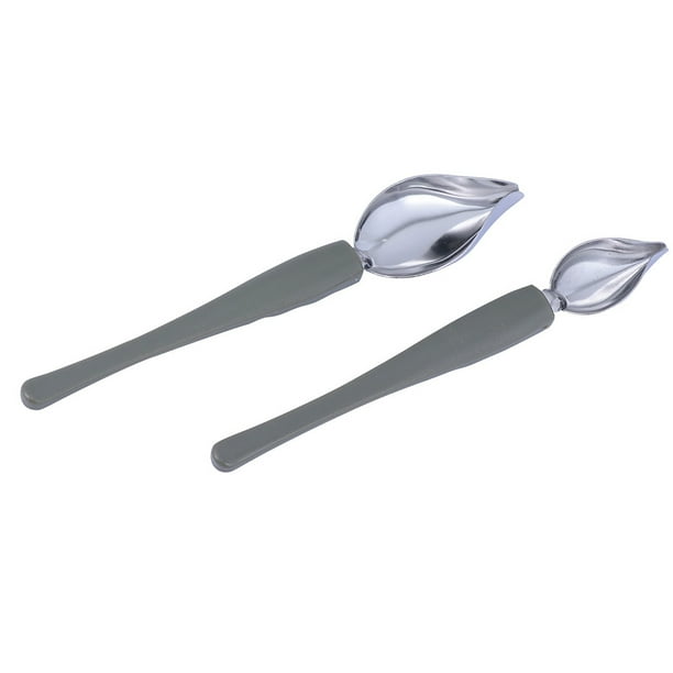 2 piezas Plato Plato Salsa Pintura Lápiz Salsa Cuchara Cuchara Culinaria Práctica