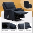 thumbnail image 2 of KIGOTY 33.6" Lift Recliners Chairs for Elderly with Heating and Message,Cup Holder,Navy Blue, 2 of 8