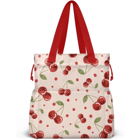 Lunch Bag for Women Insulated Womens Drawstring Lunch Bag for Work, Stain-Resistant Large Lunch Box for Women with Containers, Cinch Closure Cromwell Bag Black Man Reusable Lunch Bag Office