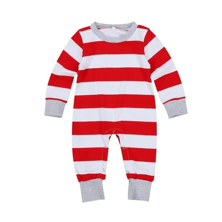 

Liliz Xmas Matching Family 2/1PCS Pajamas Set Cartoon Striped Family Nightwear