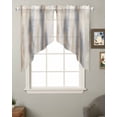thumbnail image 2 of Beige Gray Swag Valances for Windows, Abstract Grunge Mottled Neutral Texture Rod Pocket Sheer Valances for Large Windows, Swag Toppers Light Filtering for Kitchen Living Room 2 Panels 36''x45'', 2 of 6