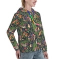 thumbnail image 6 of Daiia Forest Animals And Plants Pattern Women's Fashion Hoodies & Sweatshirts with Kangaroo Pocket Hooded Sweatshirt with Eye-catching Drawstrings-Medium, 6 of 7