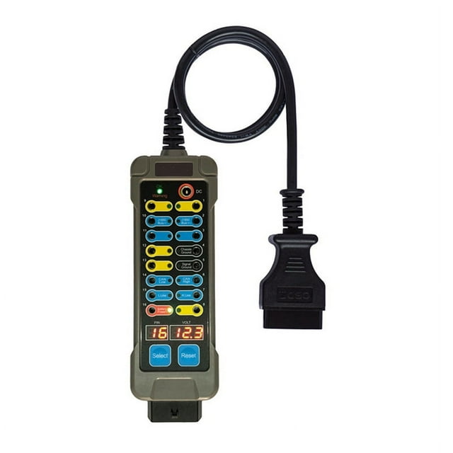 Caja de Conexión OBDII para Coche, Detector Protocolo Interfaz OBD2 Monitor Coche con Distribución Pines