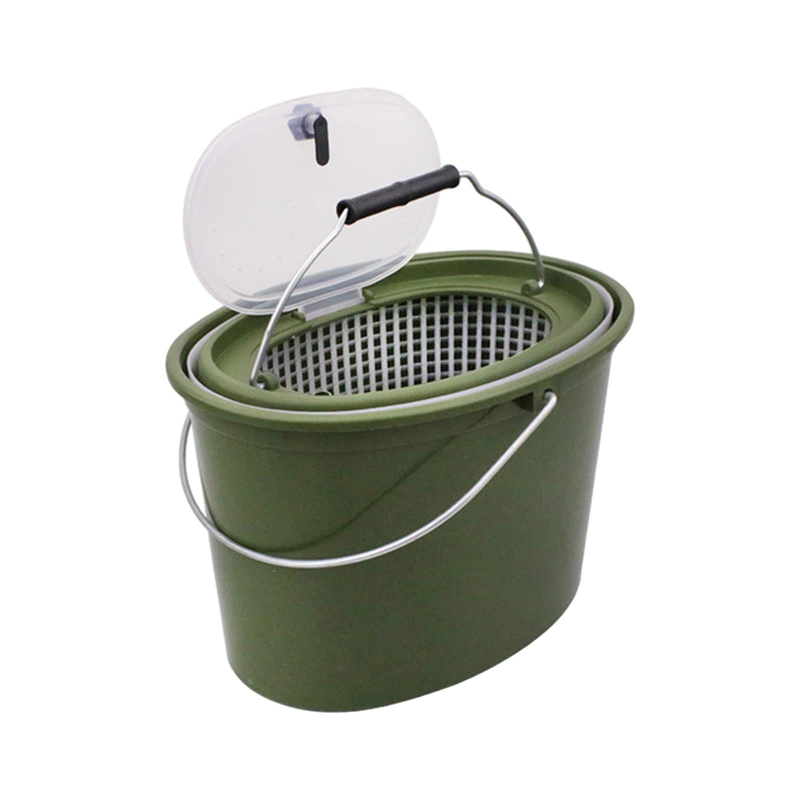 Live Fish Bucket Minnows Fishing Bucket Breathable Large Capacity Gear Easy to Carry Lightweight Fish Box for Caught Fish for Camping Fisherman small