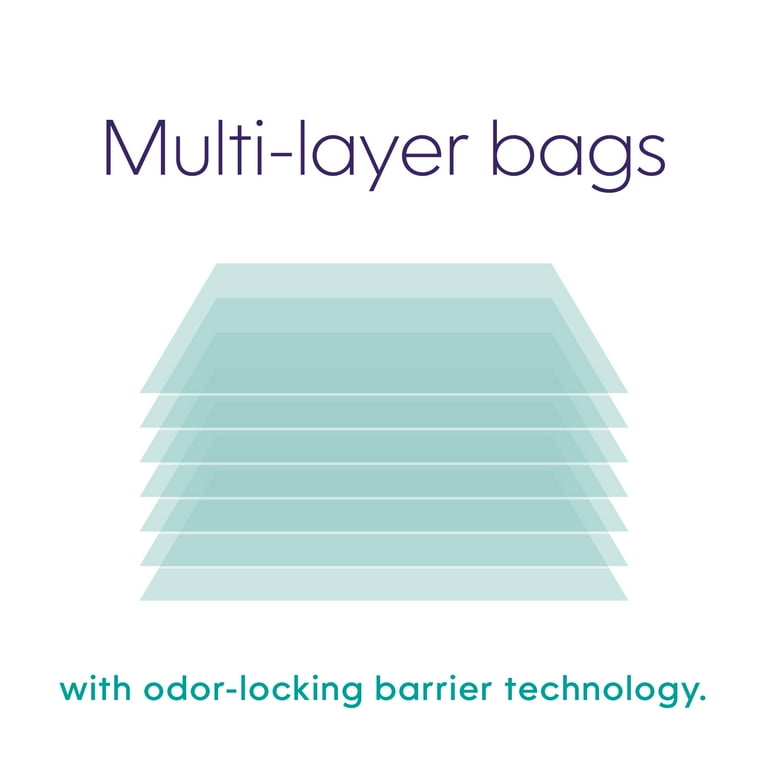 Litter Genie - 1 Recharges XL Super Capacité Octogonale Compatible Avec Poubelle Litter Locker Et Poubelle Fashion - Stockage Et Protection Durée 3 Mois Anti Odeurs. Anti Odeur. Utilisation Facile