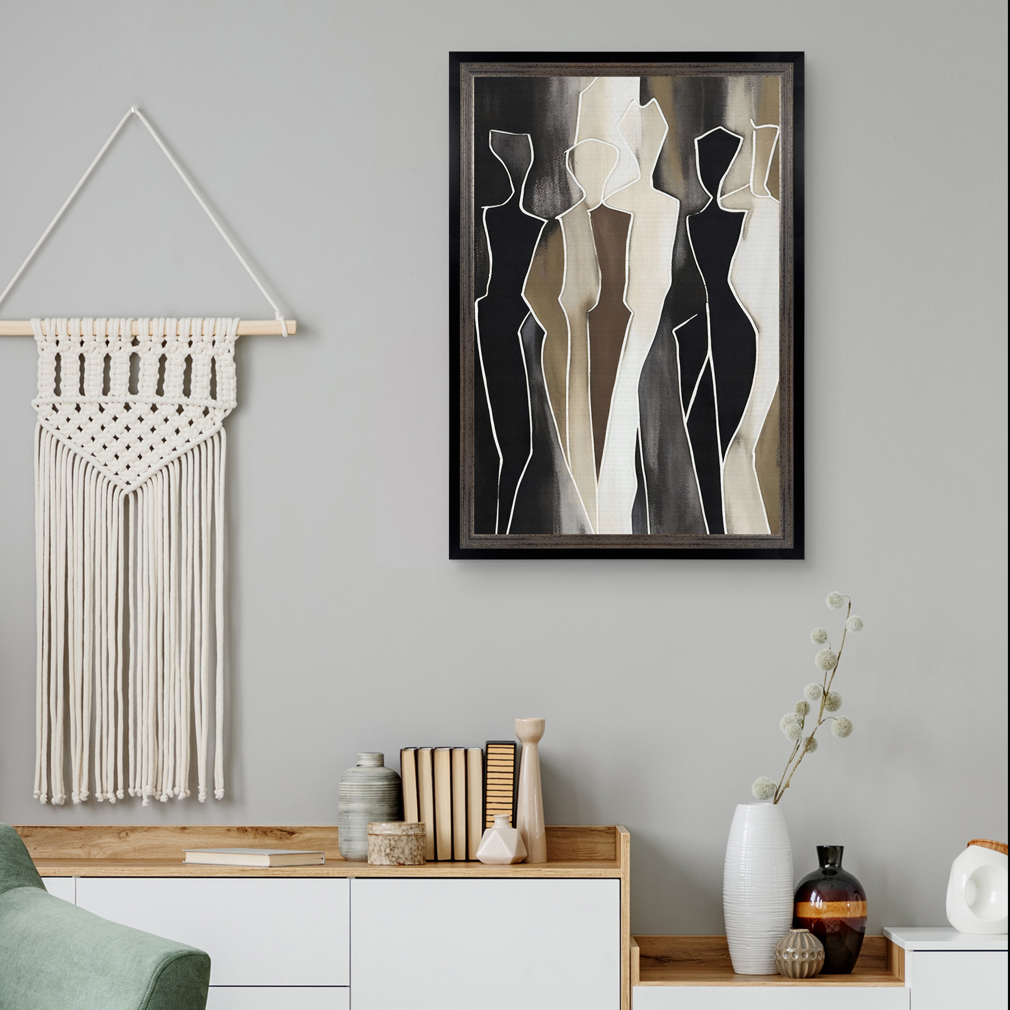 Shapes Framed Canvas