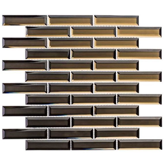 Vega 1" x 4" Beveled Glass Mosaic Tile