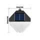 thumbnail image 3 of Luces solares exteriores | Iluminación de patio con apliques LED | Lámpara decorativa impermeable, modos de cambio de color y blancos, panel monocristalino, metal, pack de 2, blanco, 3 of 7