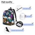 thumbnail image 3 of Goofa Roblox Pattern Durable Canvas Daypack - High-Quality Vintage Backpack, Compact & Versatile for Travel and Everyday Use-Medium, 3 of 5