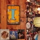 thumbnail image 4 of Placa Metal Vintage Letra I Pintura Hierro Rectangular Arte La Pared Barra 20x30cm, 4 of 9