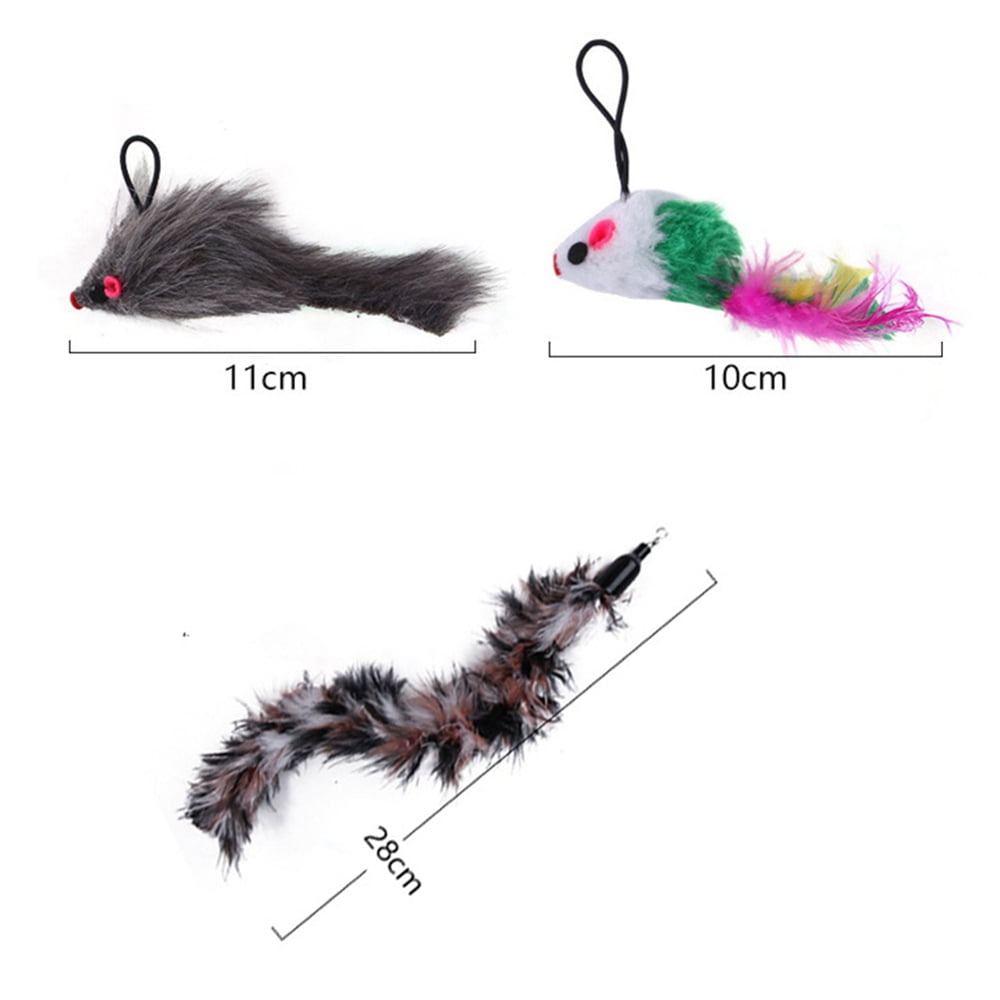 BEIJITA Cat Toys, 3 in 1 Interactive Cat Toy for Indoor Cats with 2 Super  Suction Cup, 10PCS Cat Feather Toys Refills, 3PCS Cat Wand Spring, Kitten