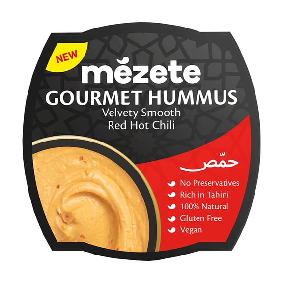Mezete - Spicy Red Hot Chilli Hummus - 7.58 Oz, Case of 6