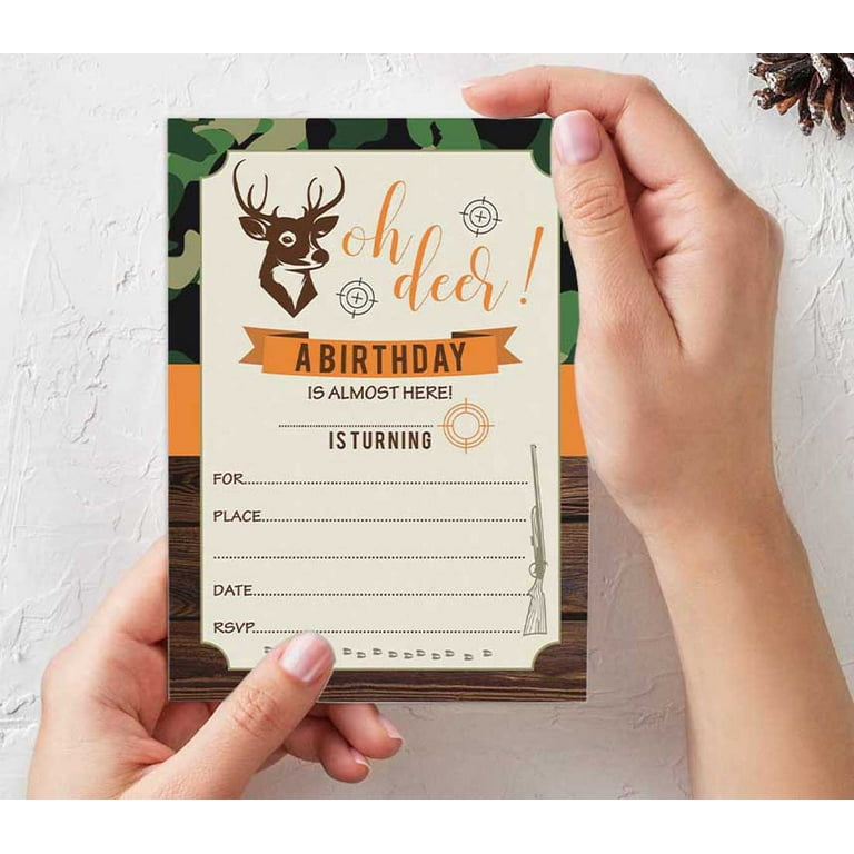 inkdotpot-pack-of-30-deer-hunting-kids-birthday-invites-boy-camo-camping-themed-sleepover-camouflage-bday-theme-fill-in-the-blank-cards-walmart-com for Free Printable Camo Invitations For Birthday Inkdotpot Pack Of 30 Deer Hunting Kids Birthday Invites, Boy Camo Camping Themed Sleepover, Camouflage Bday Theme Fill In the Blank Cards - Walmart.com for Free Printable Camo Invitations For Birthday