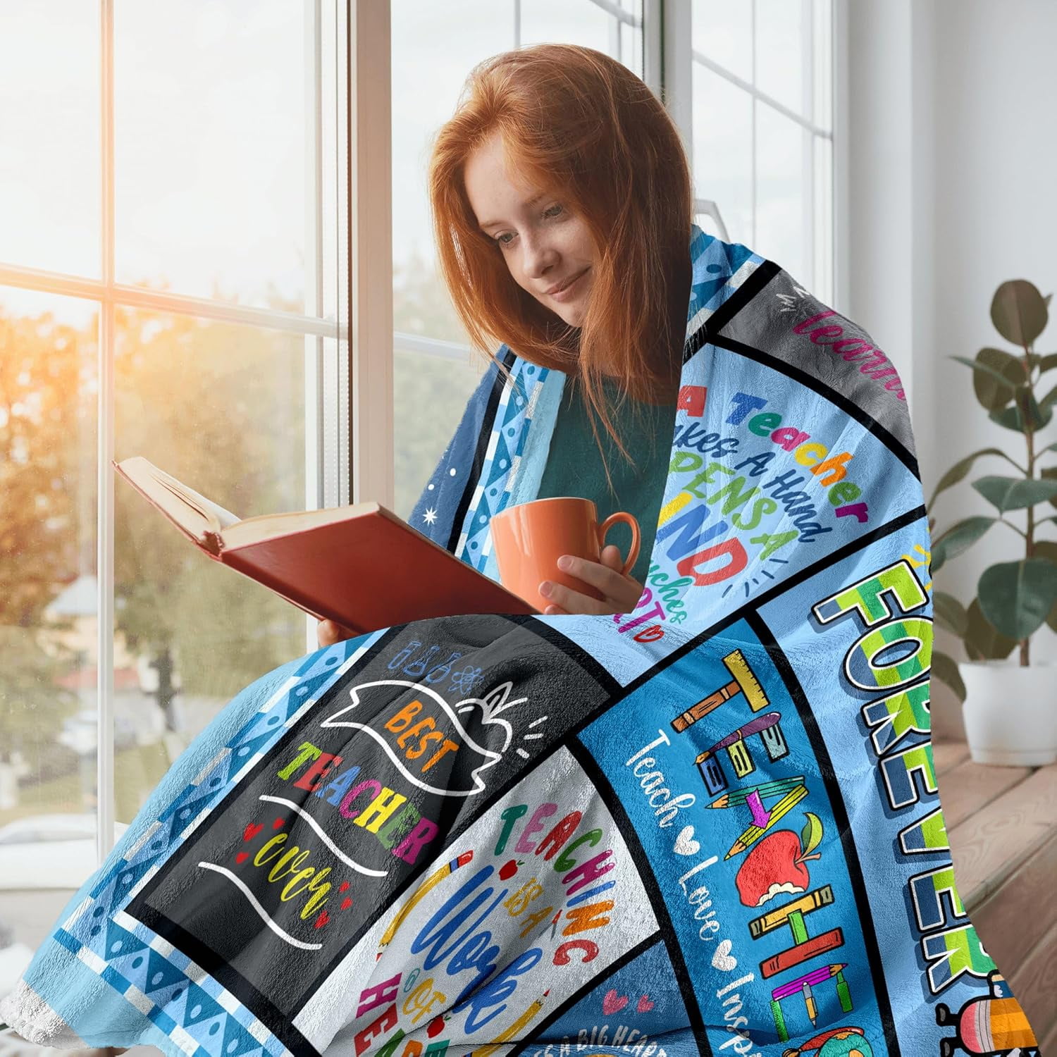 Teachers Day Blanket, Teacher Appreciation Gifts, Teacher Gifts Blanket 60"x50", Teacher Gifts for Women &Men, Best Teacher Gifts, Birthday Gifts for Teachers, Teacher Retirement Gifts