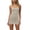 Khaki, variant on Full Slips Dress for Women Adjustable Spaghetti Strap Crew Neck Under Dress Camisole Mini Slip Dress